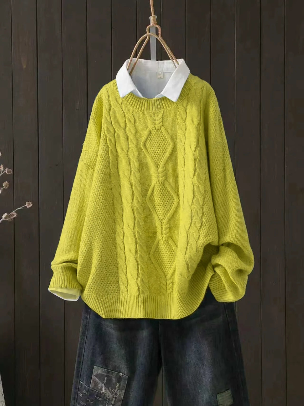 Women's Plus Size Crew Neck Sweater