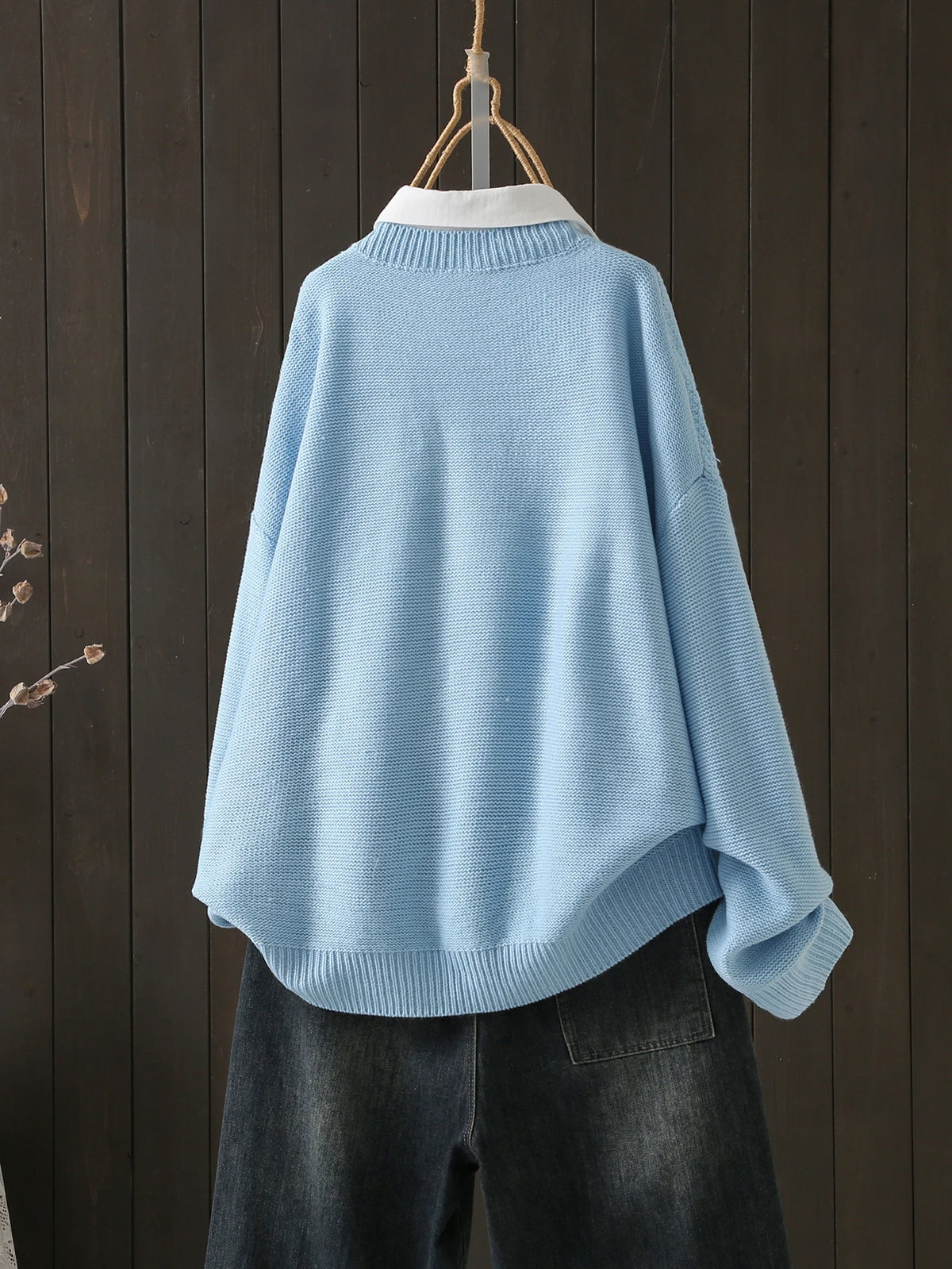 Women's Plus Size Crew Neck Sweater